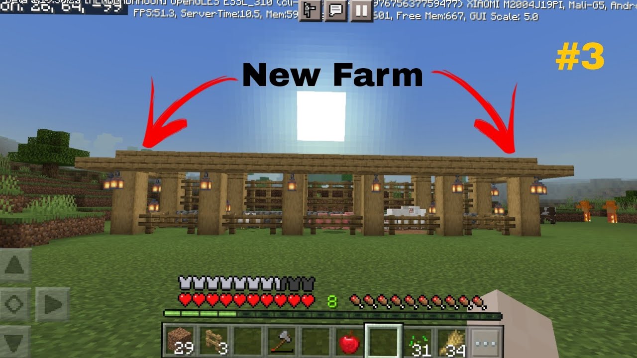 I made animals farm in my minecraft world || Minecraft game play # ...