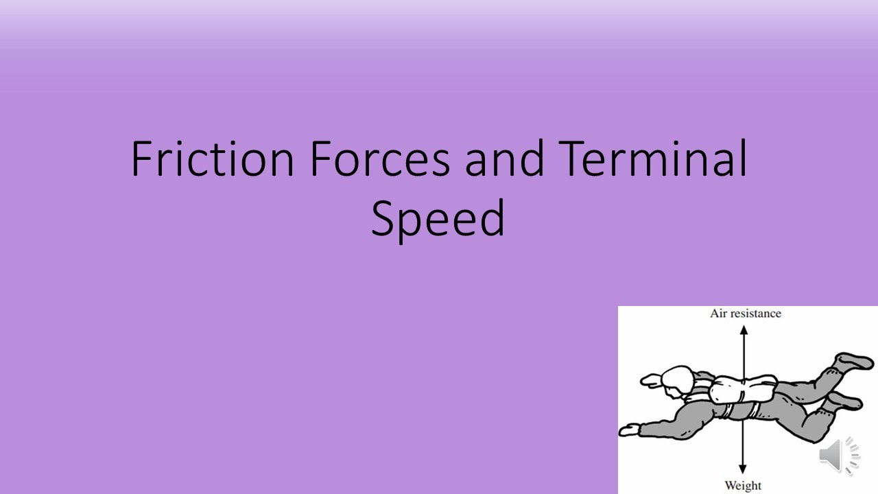 Friction Forces and Terminal Speed Quiz (GCSE Science OCR Qateway