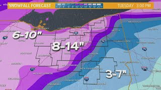 Winter storm warning in Northeast Ohio: How much snow to expect