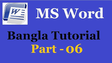 MS Word 2003 Bangla Tutorial Part 06 - Insert Menu (Picture, Diagram, Word Art, Chart, Drawing)