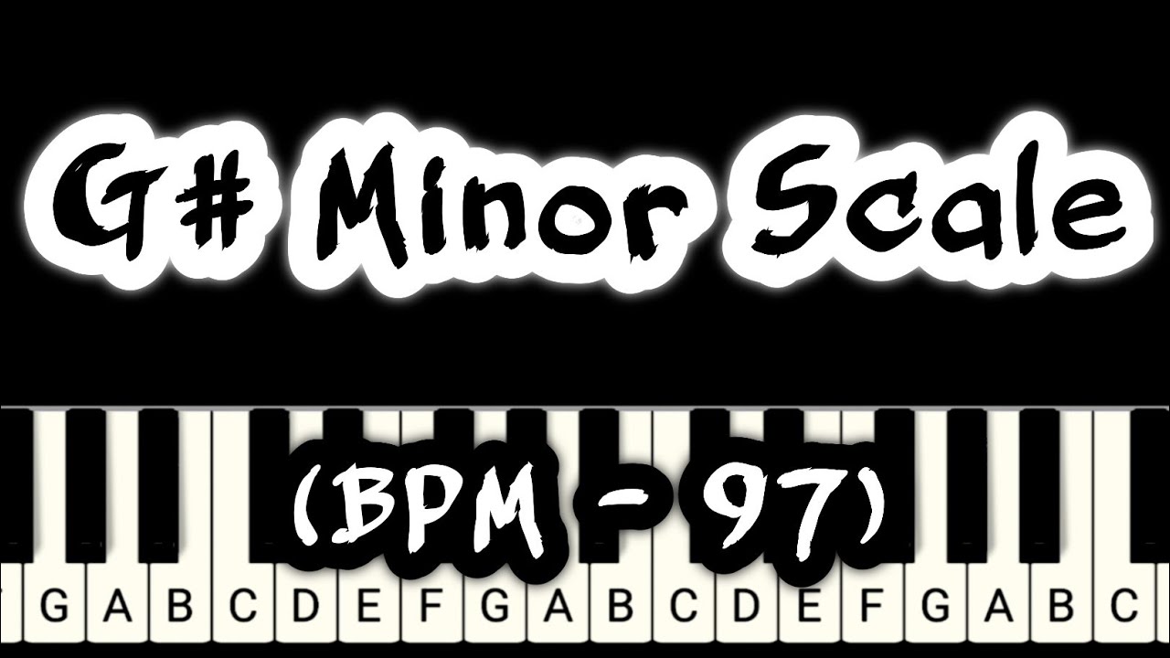 Learn How to Play G# Minor Scale (BPM - 97) on Piano \\ How to Play Piano \\ Easy Piano Tutorials