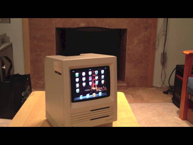 Ipad mini inside a Macintosh SE - YouTube