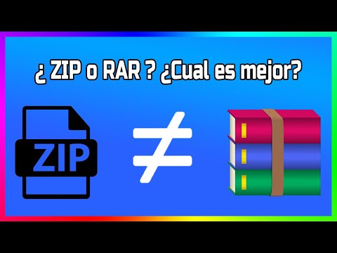 Video: ¿Cuál es la diferencia entre un archivo ZIP y RAR?