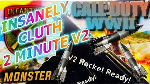 MY FASTEST V2 ROCKET!!  THIS GUN MAKES YOU UNTOUCHABLE IN COD WW2!!