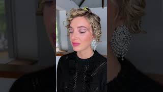 Gold Makeup tutorial - editorial makeup with gold rhinestones  #makeupartist