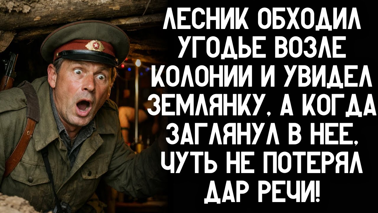 Лесник обходил угодье возле колонии и увидел землянку, а когда заглянул в нее, потерял дар речи!