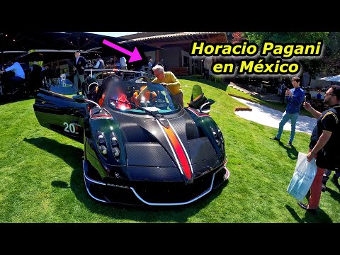 Horacio Pagani y Don Huayra ABORDO del Huayra BC Roadster Pasteje