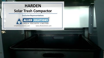 HARDEN Solar Trash Compactor | Allied Solutions India