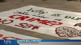 More protests held in front of Governor's Mansion as SB 4 becomes law