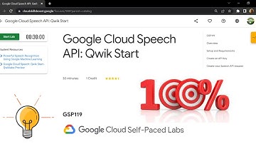 Google Cloud Speech API: Qwik Start || [GSP119] || Solution