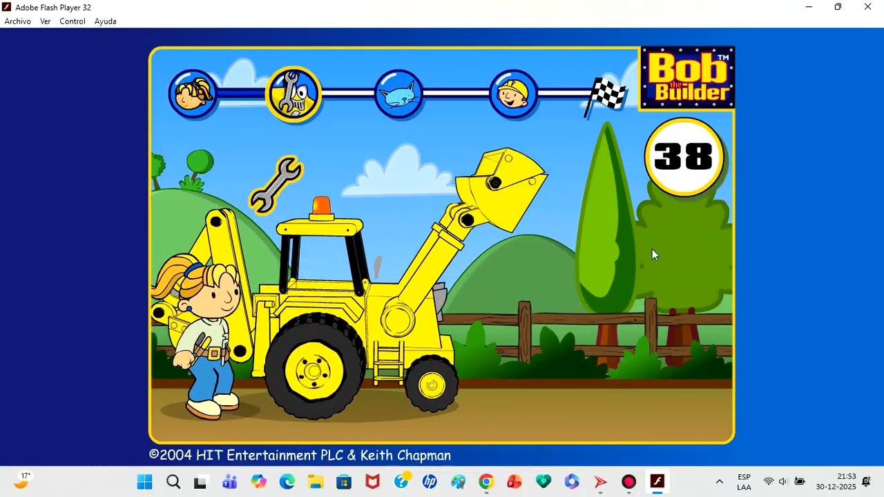 Bob the Builder Sport Relief Relay Race Flash Game