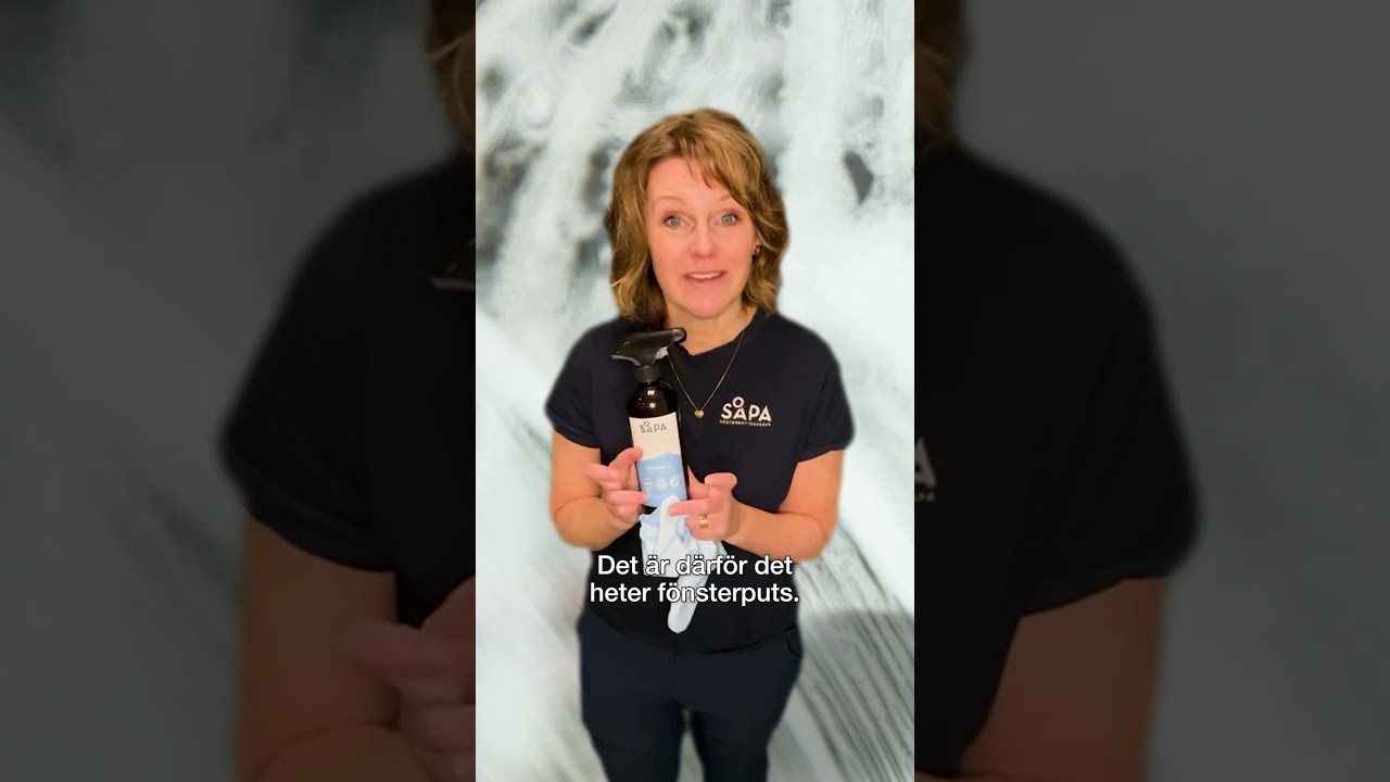 Västerbottenssåpas fönsterputs - Putsa fönster utan ränder