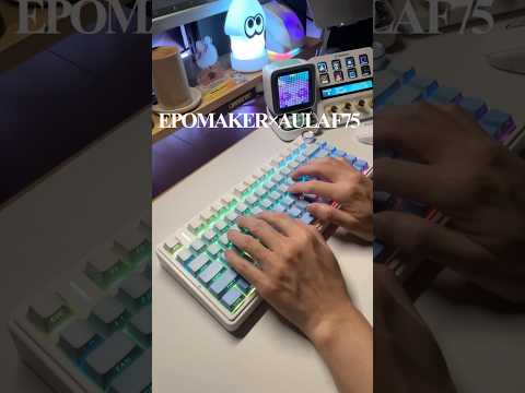 【ASMR】EPOMAKER×AULA F75 コトコト系キーボード打鍵感も静音性も◎ #shorts #asmr #ゲーミングキーボード #ホットスワップ #LED #おすすめ #aula