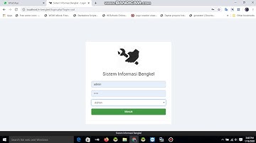 aplikasi bengkel berbasis web php dan mysql