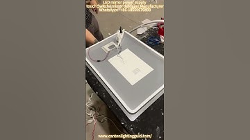 How to diy vanity mirror with lights, led mirror touch sensor switch with 96W driver.#led #bathroom