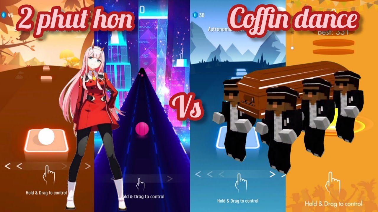2 Phut Hon Vs Coffin Dance - Tiles Hop Vs Dancing Road Vs Beat Jumper