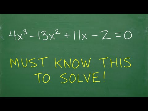 NOT EASY to Solve this polynomial equation - USE This!  (Rational Root Theorem)