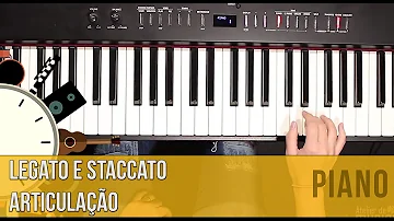 Qual a diferença entre legato e staccato?