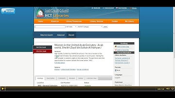 HCT Libraries One Minute Guides: Request a Title in Falcon