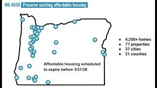 HB 4036 Public Hearing: Preserving Oregon’s Affordable Homes with the HOLD Fund