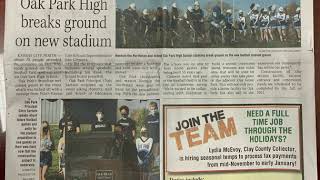 Gladstone Dispatch features Oak Park's groundbreaking