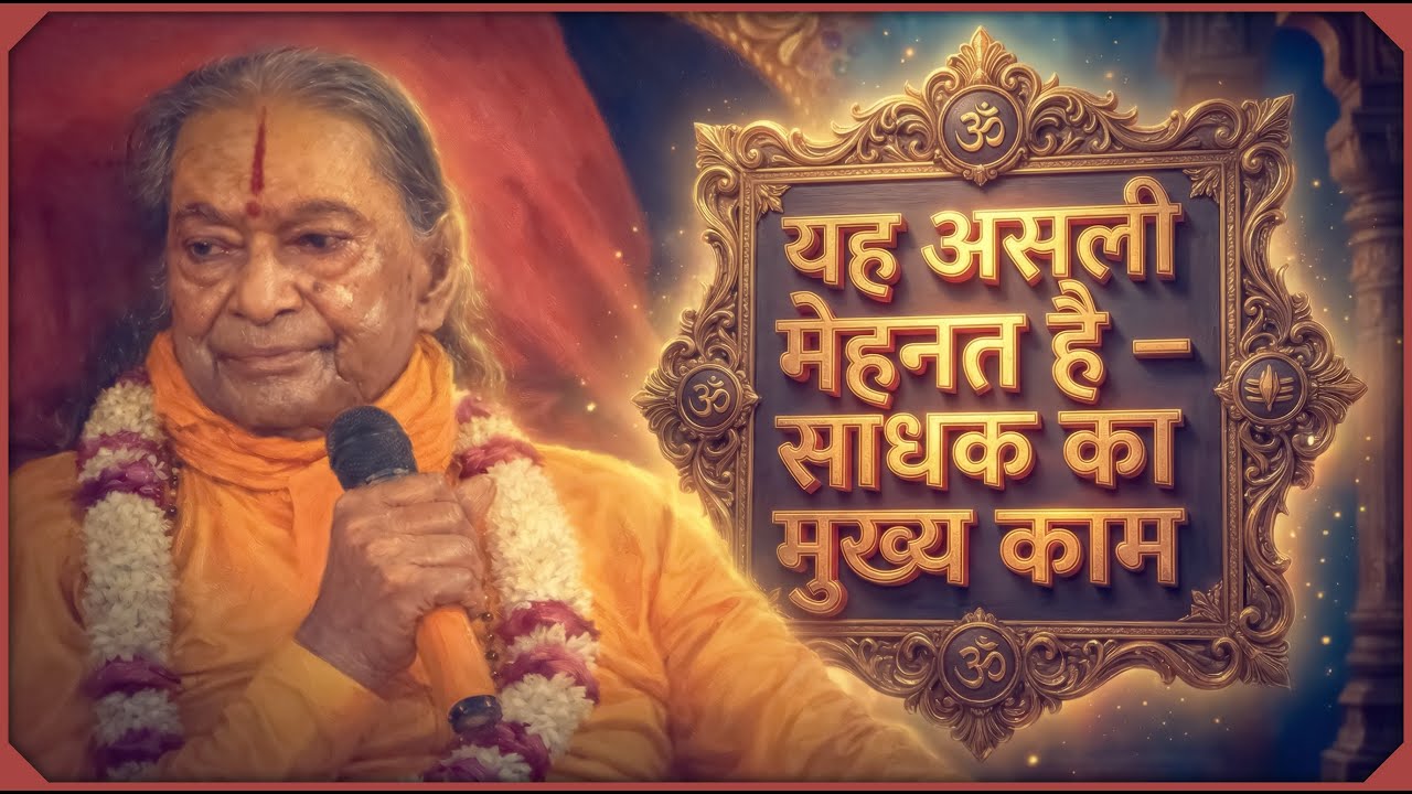 यह असली मेहनत है – साधक का मुख्य काम Jagadguru Shree Kripaluji Maharaj Pravachan #kripalujimaharaj