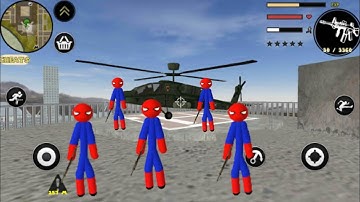 Süper Kahraman Örümcek Adam - Walkthrough Part 1 - Amazing Spider-StickMan Rope Hero (Android/IOS)