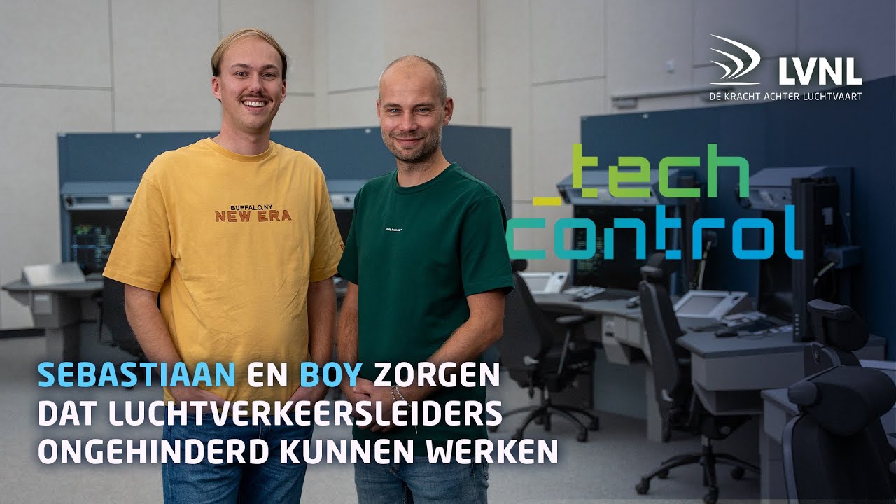 Technical supervisors Sebastiaan & Boy houden luchtverkeersleiders in de lucht