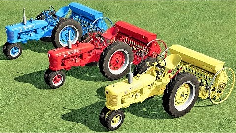 MINI TRACTORS OF COLORS ! SEEDING with MINI TRACTORS & TRANSPORT ! Farming Simulator 22