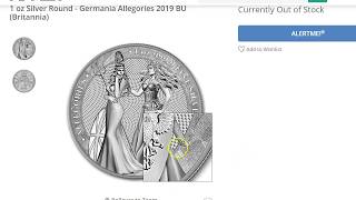 New Germania Allegories Silver, Valiant & Royal Arms Coins, Silver Eagle Rolls