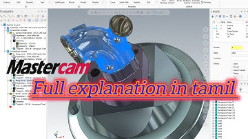 Mastercam Full Tutorial in one video l Tamil explanation |Complete Guide for Beginners | #mastercam 