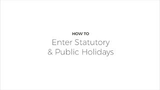 Enter Statutory & Public Holidays screenshot 2