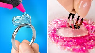 Incroyables Crations Avec De La Colle Chaude  Bijoux Diy Et Ides De Dcors