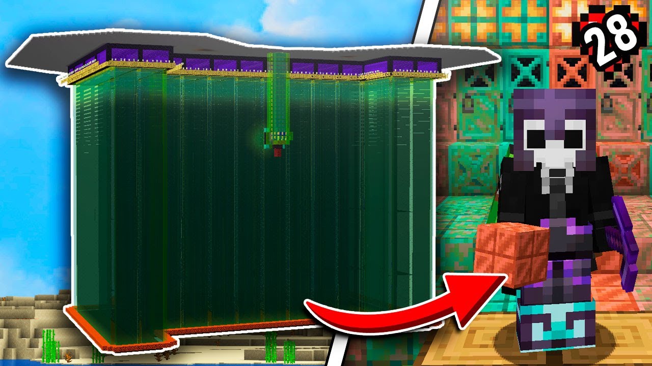 Hice la GRANJA de COBRE Más GRANDE de Minecraft