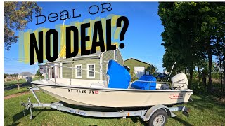 Picking Boats by the Side of the Road  a Classic 17' Boston Whaler Montauk for Dirt 'Cheap'