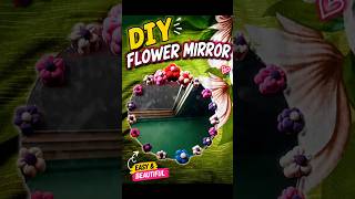 Beautiful Mirror Decoration with Clay Flowers