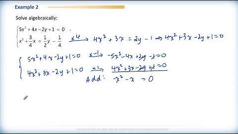 Math 2200 - Ch.8 Sec.8.2 Solving Systems of Equations Algebraically  1ab - Review Questions