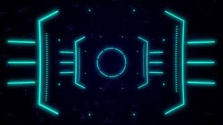 Sci-Fi Interface Animation | Geometric Neon Pattern