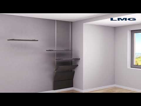 Instalación de paneles prefabricados — animación 3D — animación 3D