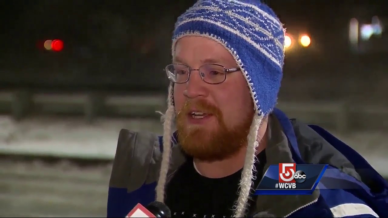 Snow, ice making for slick roads across New England - YouTube