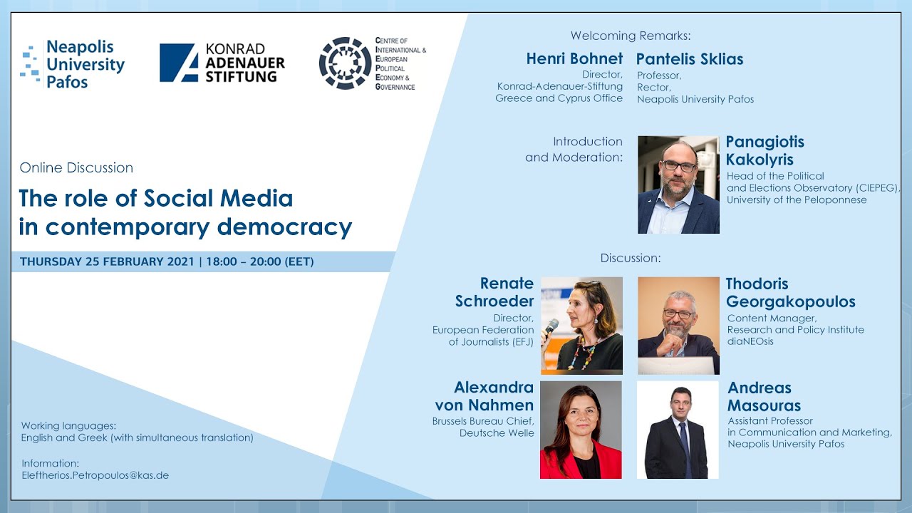 The role of Social Media in contemporary democracy