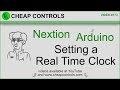 173 Fix the #RTC and show how to set the Clock with the #nextion through the #arduino  part 7