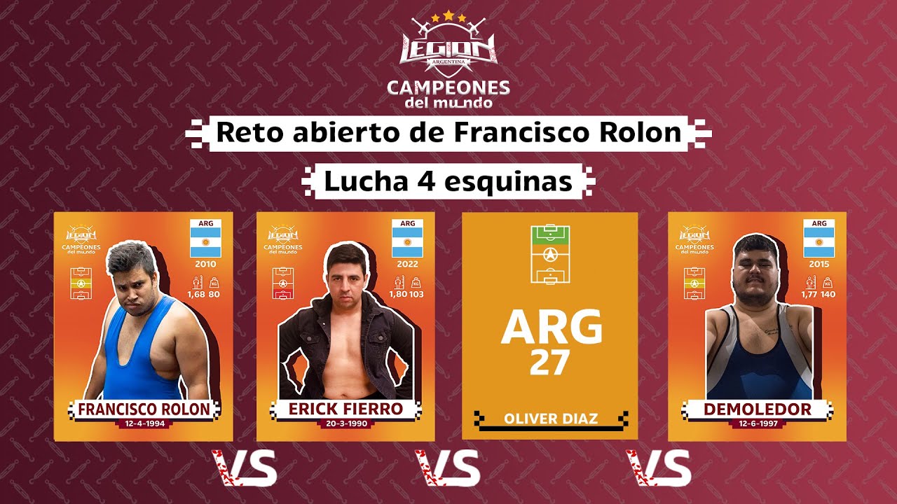 Francisco Rolon vs Erick Fierro vs Oliver Diaz vs Guido el Demoledor ...