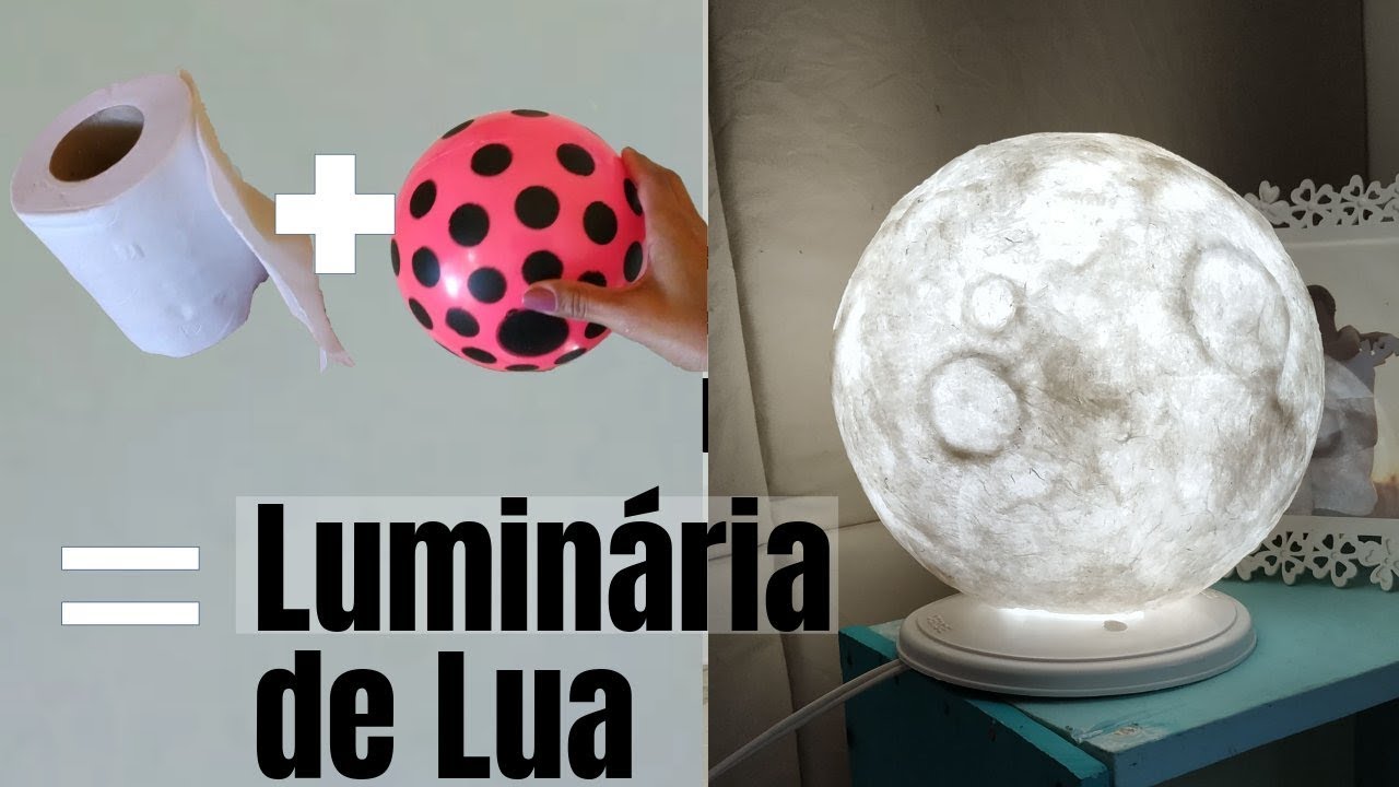 Diy Luminária de Lua YouTube