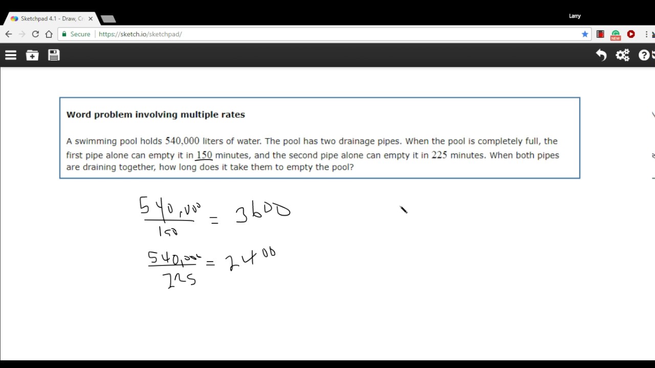 Word problem involving multiple rates - YouTube