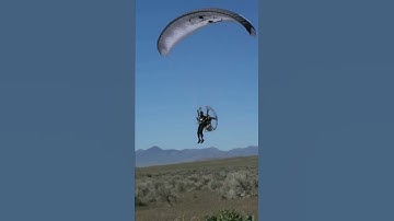 Nice little landing on my flat top paramotor! #paramotor #flying