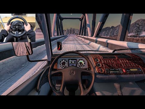 Mercedes Benz Atego MP1 - Euro Truck Simulator 2 [Steering Wheel Gameplay]
