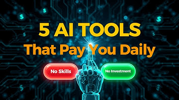 5 AI Tools That Pay You Daily – No Skills, No Investment (2026)