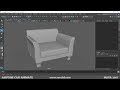 Modeling sofa  maya tutorial rees3dcom