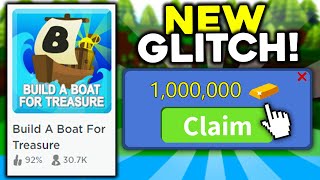 1,000,000 GOLD GLITCH in Build a boat for Treasure ROBLOX